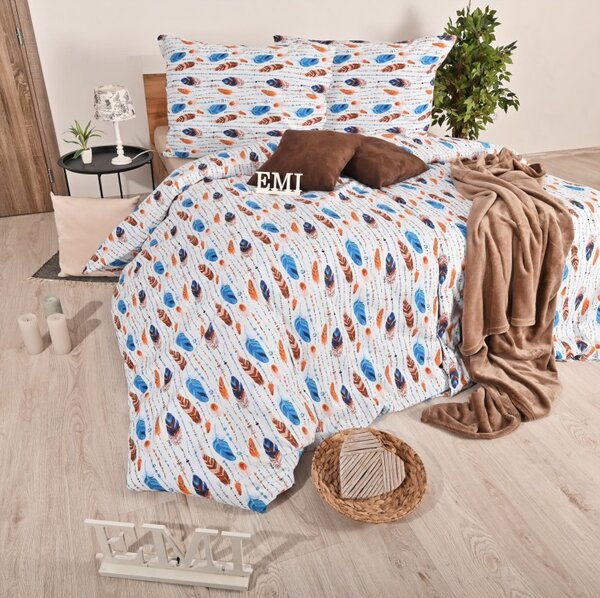 Bombažna posteljina Indiana EMI, Standardni enojni posteljni komplet vključuje 1x 140x200 + 1x 70x90