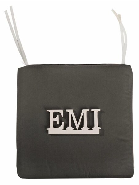 Sedež za stol temno siv 40x40 cm EMI