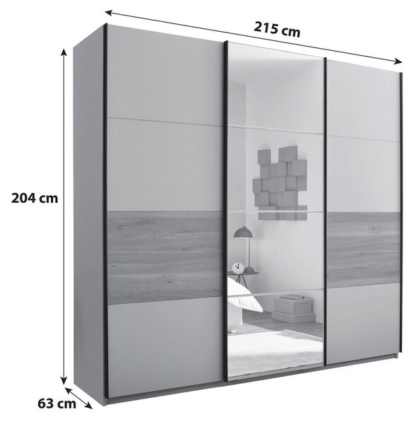Modern Living Omara Z Drsnimi Vrati Tessona, Kašmir, Barva Hrasta