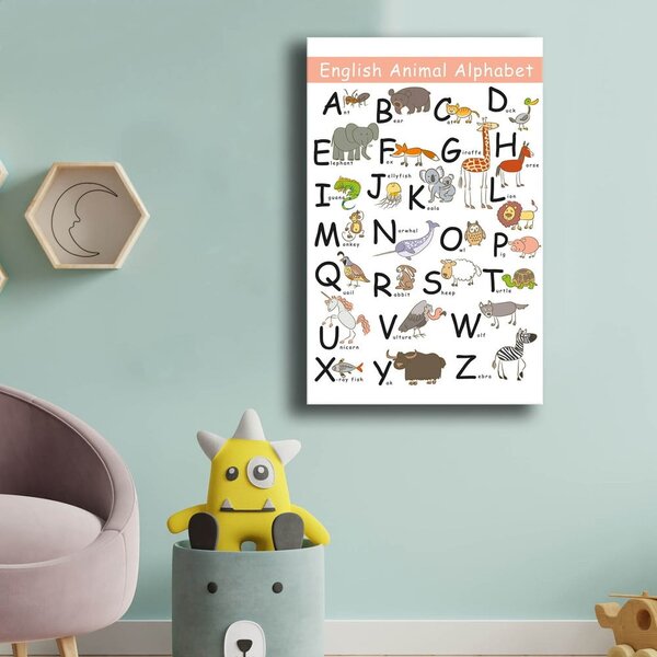 Otroška slika 45x70 cm Alphabet – Wallity