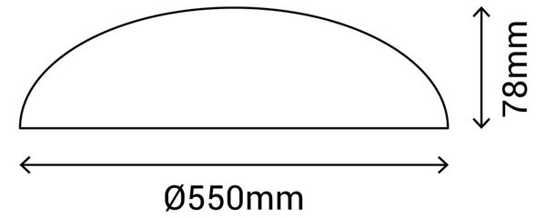 Bela stropna svetilka SULION Färg, ø 55 cm