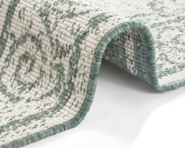 Zeleno-krem zunanja preproga NORTHRUGS Cebu, 80 x 150 cm