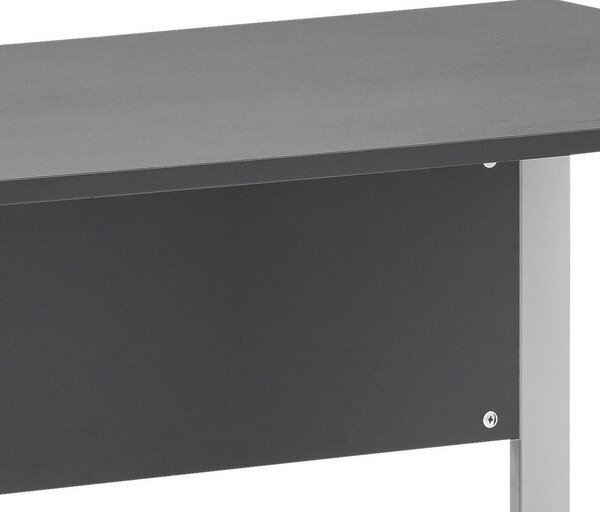 PISALNA MIZA kovina, leseni material antracit, barve aluminija