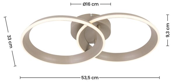 STROPNA LED-SVETILKA Velora 30 W 3200 lm 2700-6500 K 220-240 V