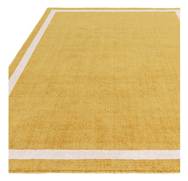 Oker rumena ročno tkana volnena preproga 160x230 cm Albi – Asiatic Carpets