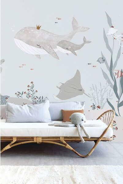 Otroška tapeta 400 cm x 248 cm Dreamy Seabed – Lilipinso