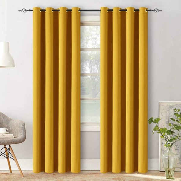 2x Rumena zavesa OXFORD 140x250 cm