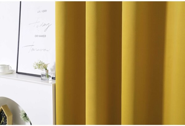 2x Rumena zavesa OXFORD 140x250 cm