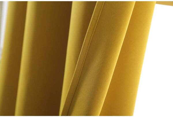 2x Rumena zavesa OXFORD 140x250 cm