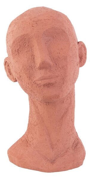 Oranžna dekorativna figurica PT LIVING Face Art, višina 28,4 cm