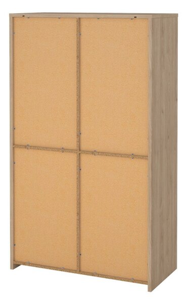 Bela vitrina v hrastovem dekorju 100x170x48 cm Next – Tvilum