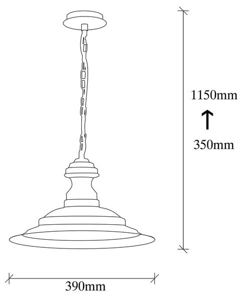 Viseča svetilka v bronasti barvi s kovinskim senčnikom ø 39 cm Sivani – Opviq lights