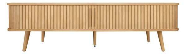 TV omarica v hrastovem dekorju v naravni barvi 178x50x40 cm Rove – Woodman