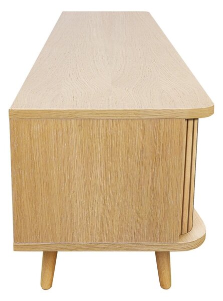 TV omarica v hrastovem dekorju v naravni barvi 178x50x40 cm Rove – Woodman