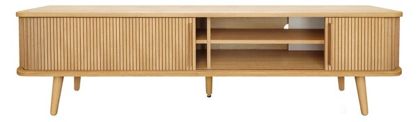 TV omarica v hrastovem dekorju v naravni barvi 178x50x40 cm Rove – Woodman