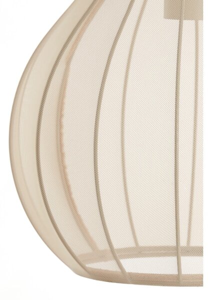 Bež stoječa svetilka s tekstilnim senčilom (višina 156,5 cm) Elati – Light & Living