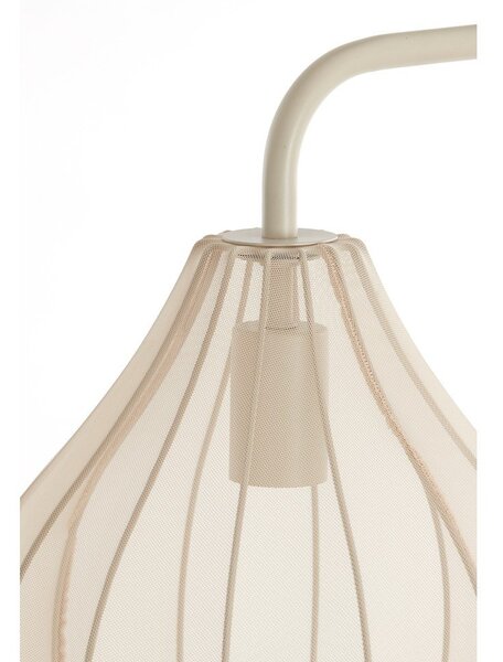 Bež stoječa svetilka s tekstilnim senčilom (višina 156,5 cm) Elati – Light & Living