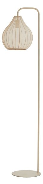 Bež stoječa svetilka s tekstilnim senčilom (višina 156,5 cm) Elati – Light & Living