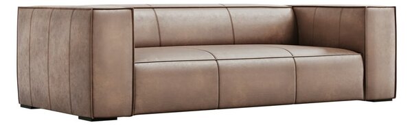 Svetlo rjava usnjena zofa 227 cm Madame - Windsor & Co Sofas