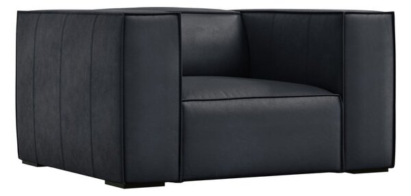 Temno moder usnjen fotelj Madame – Windsor & Co Sofas