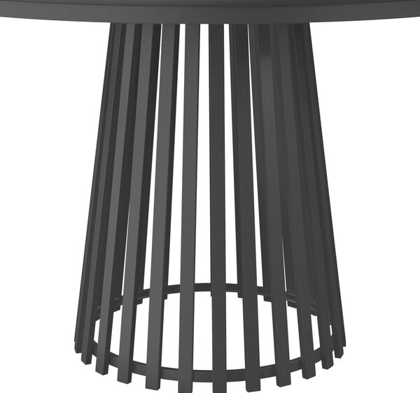 Bessagi Home Jedilna Miza Pela, Črna, Ø 110cm