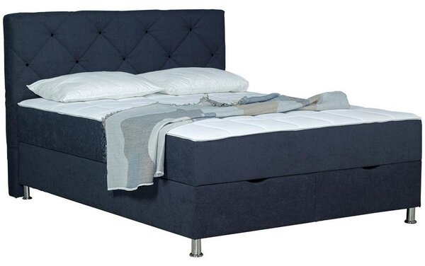 Modern Living Postelja Z Vzmetnico Black Diamant, 160x200, Antracit