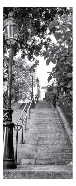 Samolepilna nalepka za vrata Ambiance Parisian Stairs