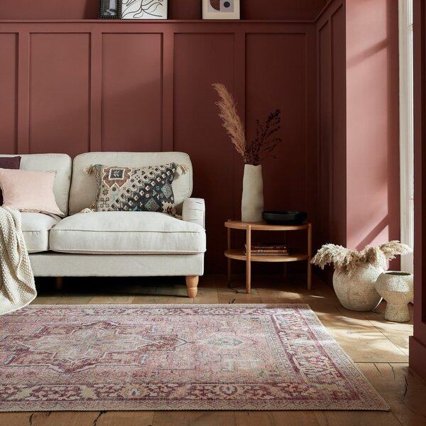Svetlo rdeča pralna preproga iz mešanice recikliranih vlaken 160x230 cm Windsor – Flair Rugs