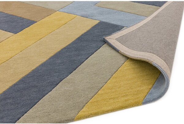 Sivo-rumena preproga Asiatic Carpets Big Zig, 160 x 230 cm