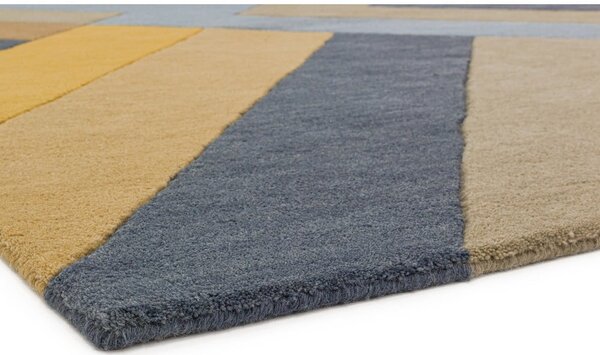 Sivo-rumena preproga Asiatic Carpets Big Zig, 160 x 230 cm