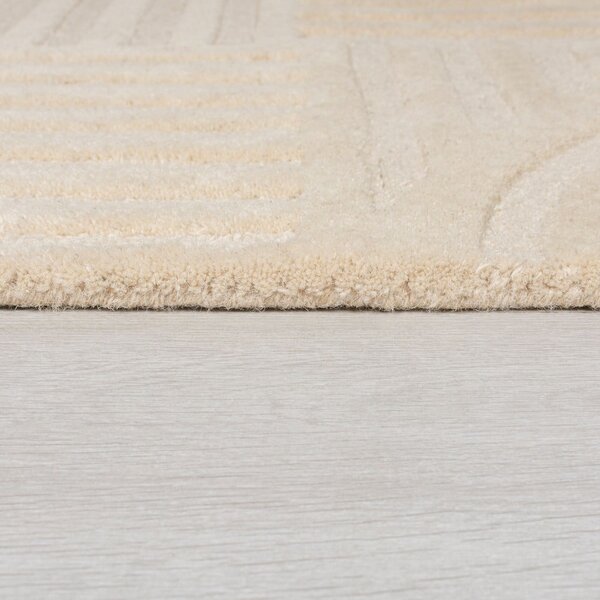 Bež volneni tekač 60x230 cm Zen Garden - Flair Rugs