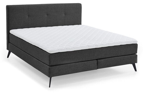 Antracitno siva boxspring postelja 180x200 cm ANCONA – Meise Möbel