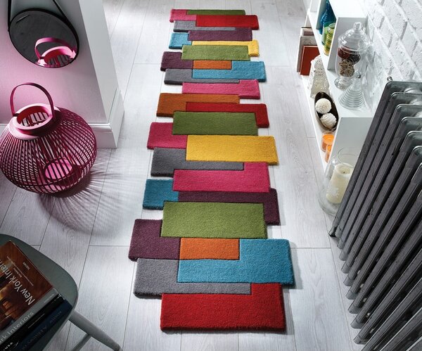 Barvita volnena preproga Flair Rugs Collage, 60 x 230 cm