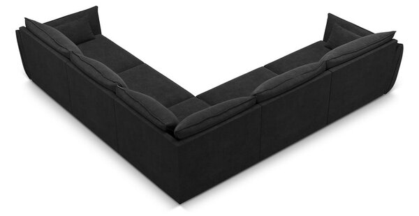 Temno siv kotni kavč (obojestranski) Vanda - Mazzini Sofas