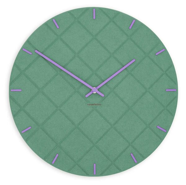 Stenska ura Luxhora Mosaida Mint Green 11 barv kazalcev