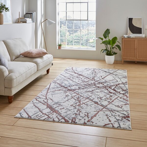 Rožnata/svetlo siva preproga 80x150 cm Artemis – Think Rugs