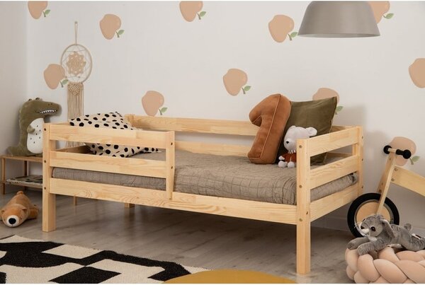 Otroška postelja iz masivnega bora s prostorom za shranjevanje 90x200 cm Mila CPD – Adeko