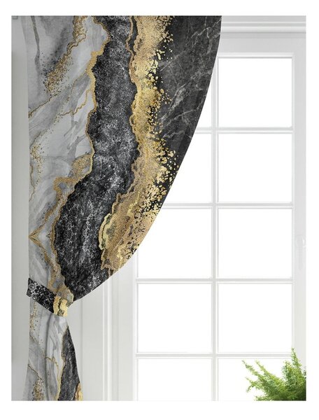 Črne/zlate zavese v kompletu 2 ks 140x260 cm – Mila Home