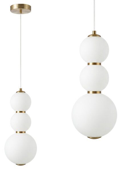 LED viseča stropna svetilka LHJ113-3CP krtačeno zlato