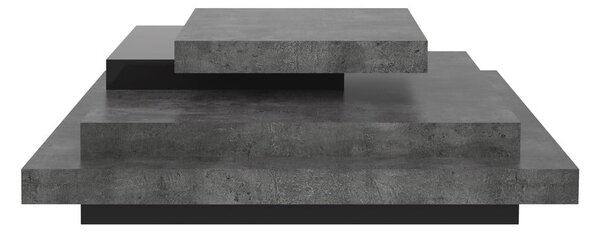 Siva mizica v betonskem dekorju 110x110 cm Slate - TemaHome