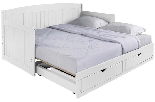 P & B Raztegljiva Postelja Storm, Bela, 90-180x200