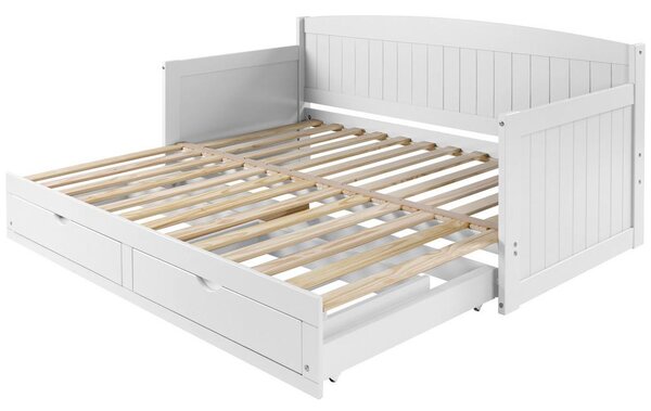 P & B Raztegljiva Postelja Storm, Bela, 90-180x200