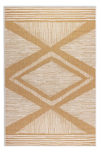 Oker rumena/kremno bela zunanja preproga 80x150 cm Gemini – Elle Decoration