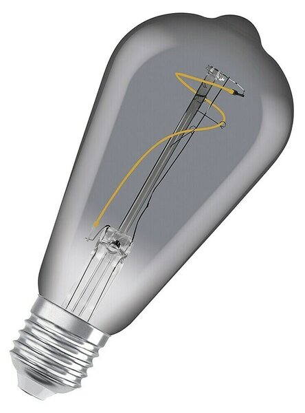 Osram LED svetlobni vir Vintage Edition 1906 v obliki žarnice E27 (E27, Ni mogoče zatemniti, Toplo bela, 100 lm, 3,5 W, Smoke)