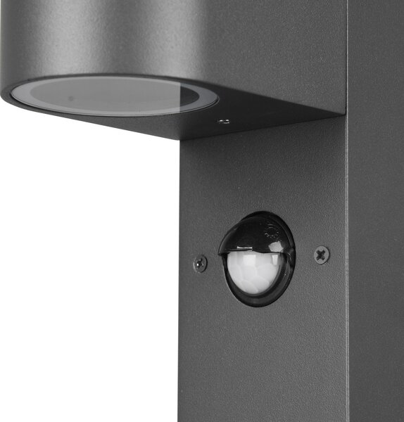 Trio Lighting Luč za osvetlitev poti Roya, senzor gibanja, antracit, zatemnjen, Črna, Kovina, Sodobni