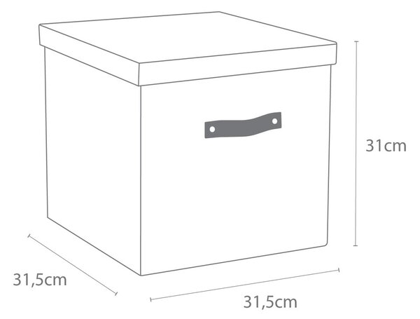 Modra škatla za shranjevanje Bigso Box of Sweden Logan