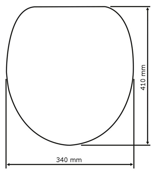 WC deska 37 x 42,5 cm Bamboo – Wenko