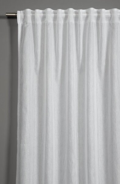 Bela prosojna zavesa 245x140 cm Jacquard-Voile - Gardinia