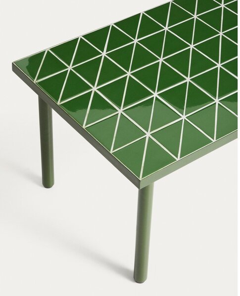 Vrtna mizica s keramično ploščo 51x81 cm Maurina – Kave Home