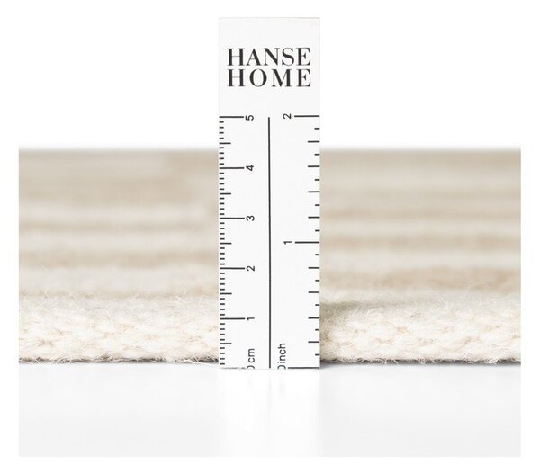 Bela/svetlo rjava obojestranska/ročno tkana volnena preproga 200x300 cm Vika – Hanse Home